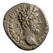 Denarius - Commodus P M TR P VIIII IMP VII COS IIII P P; Mars obverse image