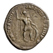 Denarius - Commodus P M TR P VIIII IMP VII COS IIII P P; Mars, Rome, 184 reverse image