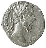 Denarius - Commodus P M TR P VIIII IMP VII COS IIII P P; Victory obverse image