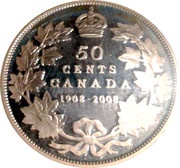 50 Cents In the name of Edward VII; Ottawa Mint Centennial, Canada, 2008 reverse image