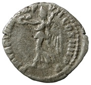 Denarius - Commodus P M TR P VIIII IMP VII COS IIII P P; Victory, Rome, 184 reverse image
