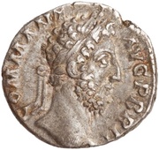 Denarius - Commodus P M TR P VIIII IMP VII COS IIII P P FEL; Felicitas obverse image