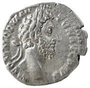 Denarius - Commodus P M TR P VIIII IMP VII COS IIII P P VOT SVSC DEC obverse image