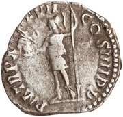 Denarius - Commodus P M TR P X IMP VII COS IIII P P; Roma and Victory, Rome, 184-185 reverse image