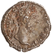 Denarius - Commodus P M TR P X IMP VII COS IIII P P ANN; Annona obverse image