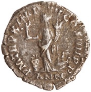 Denarius - Commodus P M TR P X IMP VII COS IIII P P ANN; Annona, Rome, 184-185 reverse image