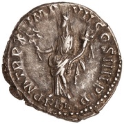 Denarius - Commodus P M TR P X IMP VII COS IIII P P FEL; Felicitas, Rome, 184-185 reverse image