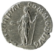 Denarius - Commodus CONCORDIAE COMMODI AVG; Concordia, Rome, 184-189 reverse image