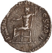 Denarius - Commodus P M TR P XI IMP VII COS V P P; Jupiter, Rome, 185 reverse image
