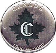 50 Cents - Elizabeth II Montreal Canadiens, Canada, 2009 reverse image