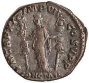Denarius - Commodus P M TR P XI IMP VII COS V P P CONC MIL; Concordia, Rome, 185 reverse image