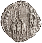 Denarius - Commodus FID EXERC P M TR P XI IMP VII COS V P P, Rome, 185 reverse image