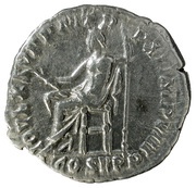 Denarius - Commodus IOV EXSVP P M TR P XI IMP VIII COS V P P; Jupiter, Rome, 185 reverse image