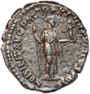 Denarius - Commodus NOBILIT AVG P M TR P XI IMP VIII COS V P P; Nobilitas, Rome, 185 reverse image