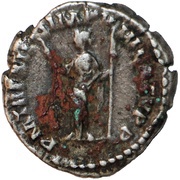 Denarius - Commodus P M TR P XII IMP VIII COS V P P; Felicitas, Rome, 186-187 reverse image