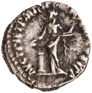 Denarius - Commodus AVCT PIET P M TR P XII IMP VIII COS V P P; Pietas, Rome, 186-187 reverse image