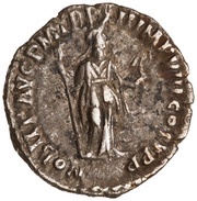 Denarius - Commodus NOBILIT AVG P M TR P XII IMP VIII COS V P P; Nobilitas, Rome, 186-187 reverse image