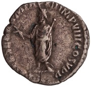 Denarius - Commodus PATER SENAT P M TR P XII IMP VIII COS V P P, Rome, 186-187 reverse image