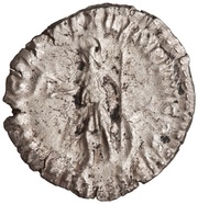 Denarius - Commodus VIRTVT AVG P M TR P XII IMP VIII COS V P P; Virtus, Rome, 186-187 reverse image