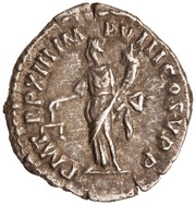Denarius - Commodus P M TR P XIII IMP VIII COS V P P; Aequitas, Rome, 187-188 reverse image