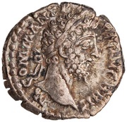 Denarius - Commodus P M TR P XIII IMP VIII COS V P P; Fortuna obverse image