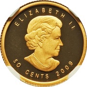 50 Cents - Elizabeth II Red Maple obverse image