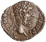 Denarius - Commodus IOV IVVEN P M TR P XIIII COS V DES VI; Jupiter obverse image