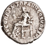 Denarius - Commodus SEC ORB P M TR P XIIII COS V DES VI; Securitas, Rome, 189 reverse image
