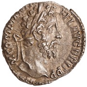 Denarius - Commodus CONC COM P M TR P XVI COS VI; Concordia obverse image