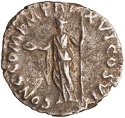 Denarius - Commodus CONC COM P M TR P XVI COS VI; Concordia, Rome, 190 reverse image