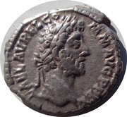 Denarius - Commodus HERCVLI ROMANO AVG; Hercules obverse image