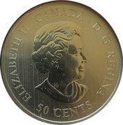 50 Cents - Elizabeth II Toronto Maple Leafs obverse image