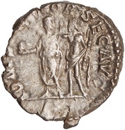 Denarius - Commodus IOM SPONSER SEC AVG; Jupiter, Rome, 191-192 reverse image