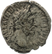Denarius - Commodus SAL GEN HVM; Salus obverse image
