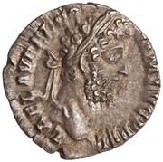 Denarius - Commodus P M TR P XVII IMP VIII COS VII P P; Fides obverse image