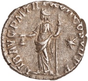 Denarius - Commodus LIB AVG P M TR P XVII COS VII P P; Libertas, Rome, 192 reverse image