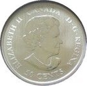 50 Cents - Elizabeth II Edmonton Oilers obverse image