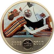 50 Cents - Elizabeth II Edmonton Oilers, Canada, 2009 reverse image