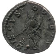 Denarius - Pertinax DIS CVSTODIBVS; Fortuna, Rome, 193 reverse image