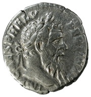 Denarius - Pertinax LAETITIA TEMPOR COS II; Laetitia obverse image