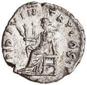 Denarius - Pertinax OPI DIVIN TR P COS II; Ops, Rome, 193 reverse image