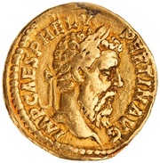 Denarius - Pertinax PROVID DEOR COS II; Providentia obverse image