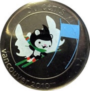 50 Cents - Elizabeth II Miga; Alpine Skiing, Canada, 2010 reverse image
