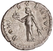 Denarius - Septimius Severus BONI EVENTVS; Bonus Eventus, Rome, 193-195 reverse image