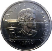 50 Cents - Elizabeth II Miga; Speed Skating obverse image