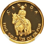 50 Cents - Elizabeth II RCMP, Canada, 2010 reverse image