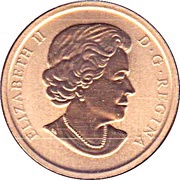 50 Cents - Elizabeth II Albertosaurus obverse image