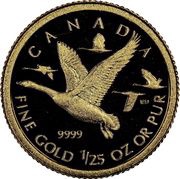 50 Cents - Elizabeth II Geese, Canada, 2011 reverse image