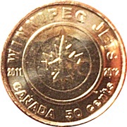 50 Cents - Elizabeth II Winnipeg Jets, Canada, 2011 reverse image