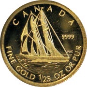 50 Cents - Elizabeth II Bluenose, Canada, 2012 reverse image